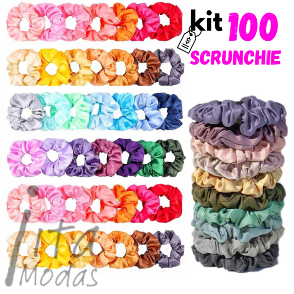 Kit 100 peças – Xuxinhas de Cetim Sortidas